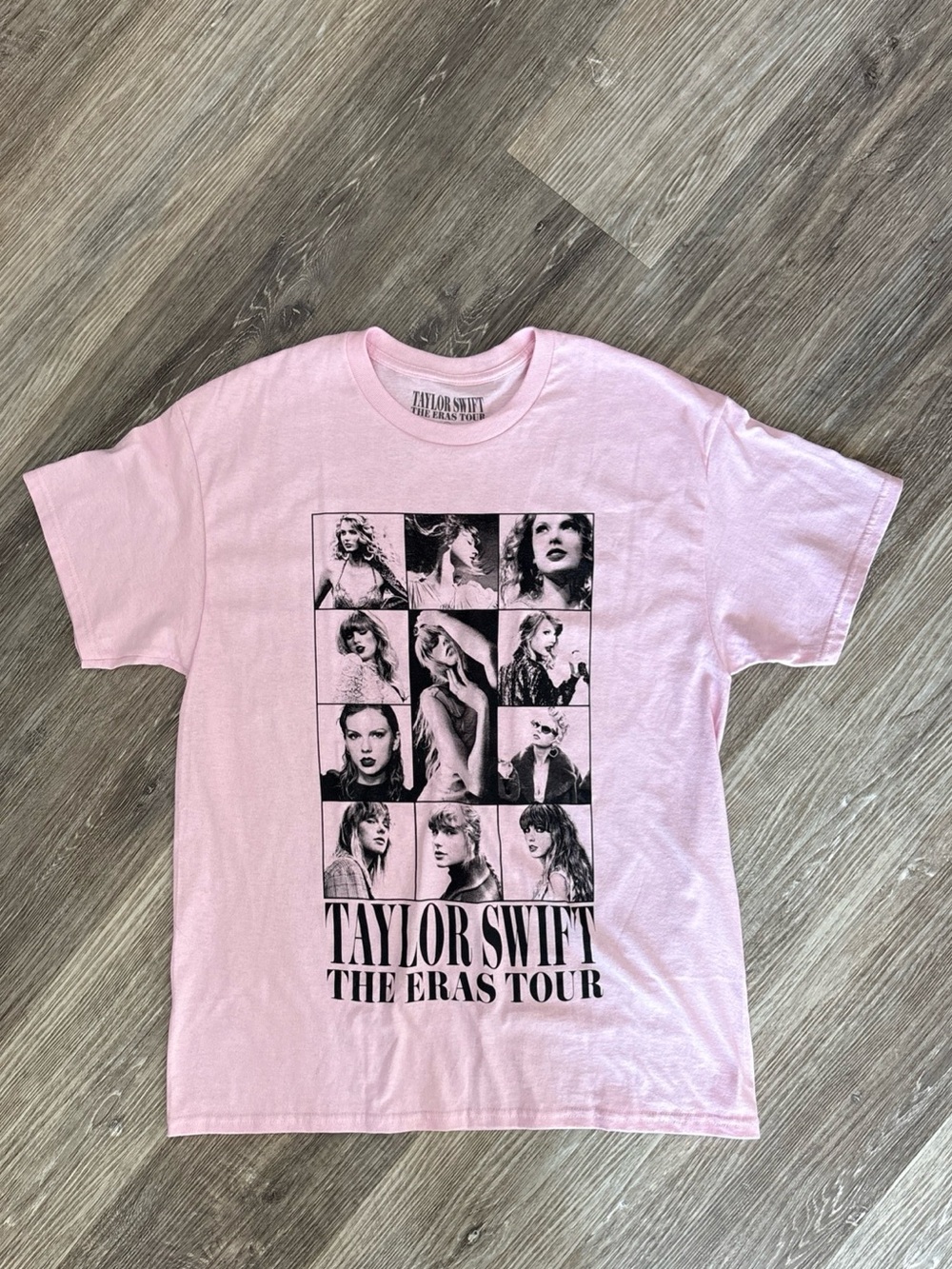 Taylor Swift Shirt The Eras Tour Concert Band Tee Graphic Music Merch Large Pink